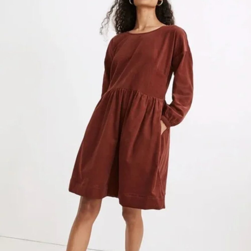 Madewell Corduroy Relaxed Mini Dress